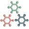 Meartchy 3 Pack Baby Teething Toys, BPA-Free Silicone Baby Teether Toys Teething