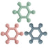 Meartchy 3 Pack Baby Teething Toys, BPA-Free Silicone Baby Teether Toys Teething