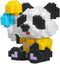 Larcele Micro Building Blocks Animal Set - DIY Mini 3D Building Toy Bricks (Balloon Panda, 295 Dots KLJM-10)