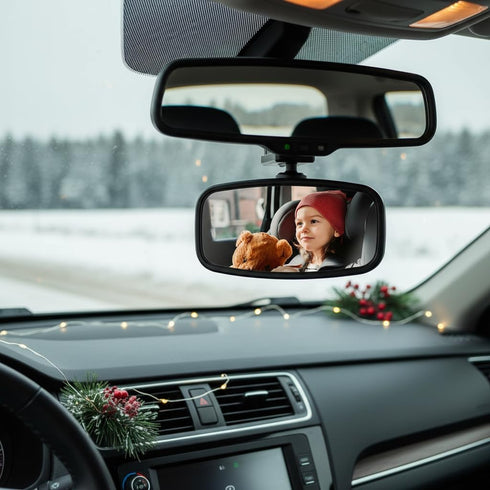 KERHAND 360-Degree 14"-22") (1 pack) Baby Car Mirror for Rear-Facing Seats,Kids Safety Mirrors with Tool-Free
