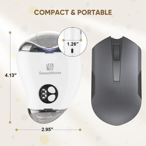 3 Settings, Trimmer Electric Nail Clipper with Nail File, Rechargeable Automatic Fingernail Clipper with Nail Debris