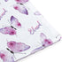 BORITAR Baby Blanket for Girls, Soft Plush Minky Fabric, Double Layer Dotted Backing with Elegant Purple Butterfly (30