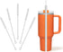 WDPOER Cleaning Brushes for Reusable Drinking Straws, Set of 5, Long Wire Handle,