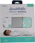 100% 0-3 3-Pack SwaddleMe by Ingenuity Original Swaddle, Cotton, Improves Sleep & Calms Startle Reflex, Months
