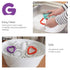 Heart-Shaped Silicone Baby Teether Teething Ring, BPA Phthalate Free Non-Toxic Toy for 3 Months+ (Red)