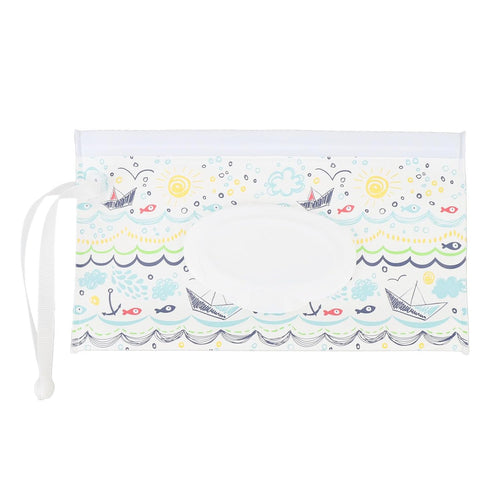 Travel Baby Wipes Case, Lightweight EVA Flip Open Design, Pull Out Wipes