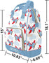 NZOOHY Backpack Backpack Daypack Airplane Sky Cloud Personalized Diaper Bag Tote with Name Diaper Travel for Mom Dad