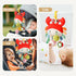Vamotto 0-12 Crab Car Seat & Stroller Toy for Babies Months, Sensory Hanging Toy with Rattle, Mirror, Squeaker