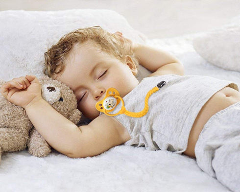 4 Pieces Pacifier Clips for Infant Boys and Girls, Universal Braided Soothie Leash for All Pacifiers