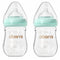 Glass Baby Bottles, Anti Colic Breastfeeding Bottle with Natural Response Nipple for