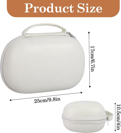 Klmnop 2 Wearable Breast Pump Carrying Case, Hard Shell Breast Pump Storage Bag with Waterproof Removable Tray