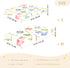 CZXW 52" 28" Watercolor Books Colorful Crib Sheets Fitted x Natural Cotton Soft & Breathable for Baby Crib Mattress