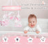 12 3 Crib Mobile for Girls, Baby Mobile for Crib with Lullabies Digital Musical Box, Modes, Volume & Songs Control