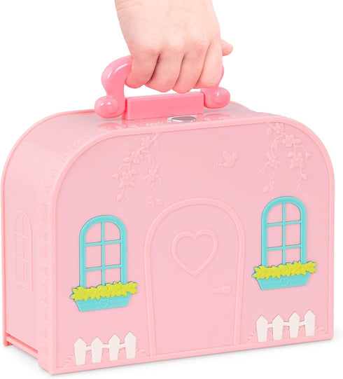 Li’l Woodzeez Bunk Beds Playset - Compact Travel Suitcase with Dollhouse Furniture & Accessories for Kids Age 3+