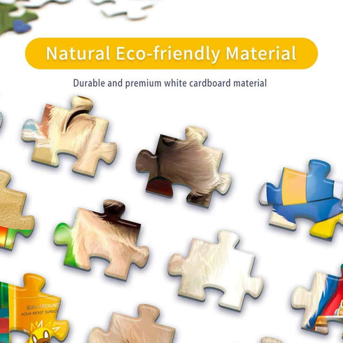 500 Pieces Jigsaw Puzzle for Adults and Kids, Happy Dog Sunbath 1 Gift Idea