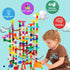 Marble Run Marble Maze Race Track with Glowing Marbles for Kids Ages 3-10, Fun Building Toys