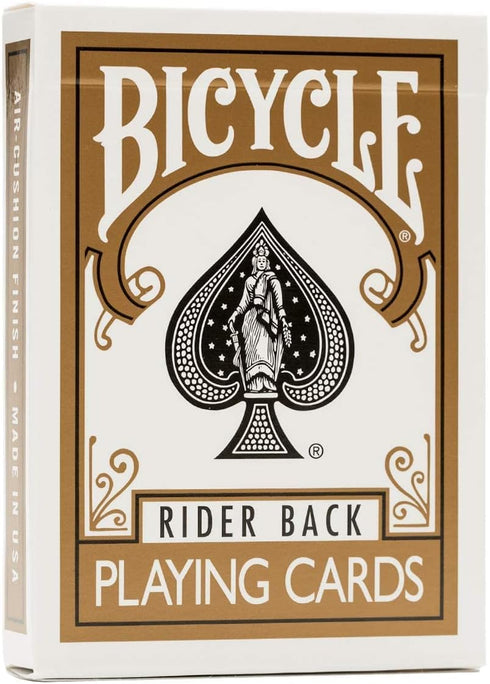 Bicycle Rider Back Gold Deck - Classic Playing Cards
