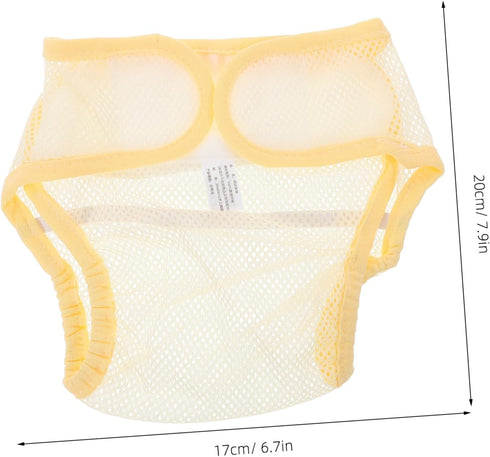 Kisangel Breathable Mesh Diaper Cover Reusable Newborn Underwear for Boy Girl Washable and Absorbent Soft for Girl Easy