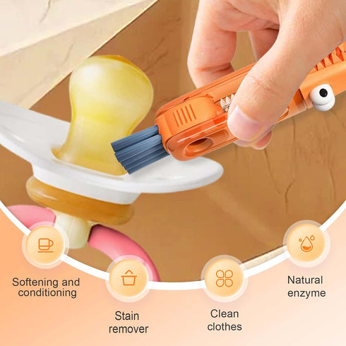 Generic 3 1 (1 in Cup Lid Cleaning Brush, Multifunctional Crevice Cleaning Tool, Portable Cup Bottle Cleaner for All