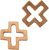 10pcs Natural Wooden Cross Pendant, Pure Beech Wood Animal Shape for Handmade Necklace/Bracelet