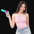 ArtCreativity 10 Inch Light Up Pixel Pistol Toy with Flashing LEDs - Video Game Party Supplies for Kids