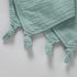 LAWKUL Baby Lovey Organic Cotton Muslin - Soft Security Blankets Comfy Lovie for Newborn Infants Boy Girls Unisex Bunny