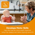 NumNum Baby Spoons Set - Feeding Littles x Silicone Pre-Spoon GOOtensils for Kids 6+ Months, 3 Spoons, Neutrals