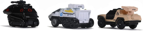 G.I. Joe 1.65" Nano 3-Pack Die-cast Cars, Toys for Kids & Adults