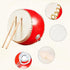 DSQSTMR Set Drums Percussion Chinese Drum Hand Tambourine Taiko Bongos Musical Gifts Instruments for Kids Sensory
