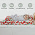 Summer 32''16'' Sweet Red Tomatoes Baby Changing Pad Covers for Boy Girl Cute Cherry Tomato Fitted Changing Table Cover