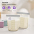 7 12oz/360ml Nuliie Pcs Reusable Silicone Breastmilk Storage Bags, Double Leak-Proof Breastmilk Freezer Bags, BPA Free
