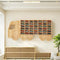 Wood Toy Car Display Rack, Holds 42 Diecast Cars Model Car Display Case 1/64 Scale Organizer Freestanding or