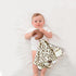 Lovey Blanket for Boys and Girls, Organic Cotton Muslin Security Blanket for Babies, Soft Breathable Lovie Soothing Towel for Newborn and Infant (Brown| Star & Moon) by ATONGQI