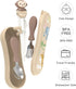 Toddler Utensils Set with Stainless Steel Kids Silverware, Baby Spoon, Fork, Training Chopsticks & Case for Self Feeding