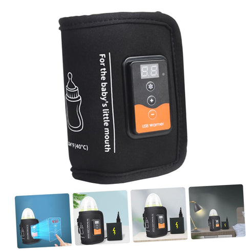 Toyvian Portable Milk Bottle Warmer with Digital Display - Ideal for Travel and Daily Feeding