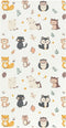 miaozhen Cotton Baby Crib Sheets for Boys Girls Comfy Breathable Jungle Animal Fox