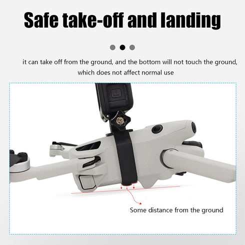 Mini 4 Pro Drone Camera Mount, Top Carry Extension Bracket with 1/4 Screw Tripod Mount Adapter for DJI Mini 4 Pro/Mini 3
