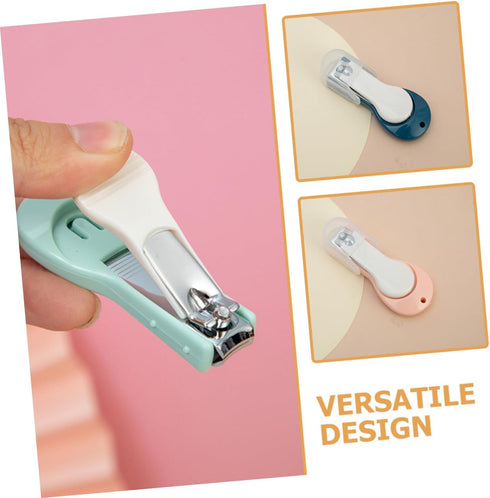 JUMPLAWN 3pcs Set Trimmer Baby Nail Clippers Cute Silicone Nail for Infants Toddlers Safe Newborn Grooming Kit