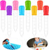 ieddet 10 Bulb Gummy 10 Colorful Eye Dropper, PCs Silicone and Plastic Droppers with Tip, Sensory Bin Tools, Droppers