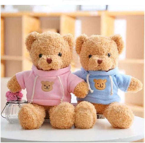 YUKOUQIAN 11.8" Teddy Bear Stuffed Animal Cute Plush Doll SoftToy Gift for Girls Boys Birthdays Christmas Children's