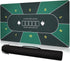 YOMEYOT Poker Table Top Mat 70"x35" Blackjack Poker Mat with Non Slip Rubber