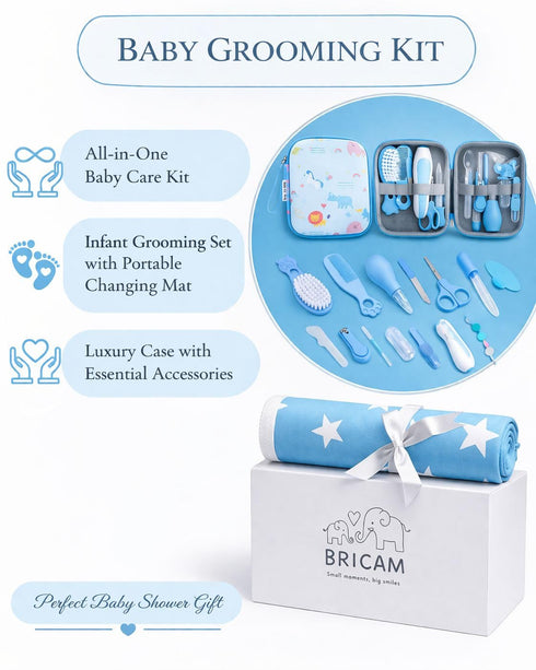 BRICAM Baby Grooming KIT- Nail Care (Blue)