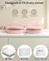 Table,28"X16",Pink Baby Changing Pad with Waterproof & Wipe-Clean, Non-Slip PU Diaper Changing Pad, Adjustable Safety