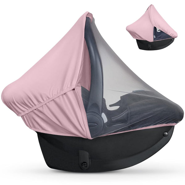 liuliuby Summer Baby Car Seat Cover | 2-in-1 Breathable Carseat Sun Shade