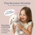 Set 11 3 Praise Bunny Christian Easter Gift for Kids Singing Plush Toy with Bible Songs, Hardcover Blessing Book