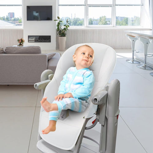 Surakey Baby High Chair Cover - PU Leather High Chair Seat Cushion for Baby Waterproof Dining Chair Padding High Chair
