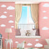 31pcs Big Clouds Vinyl Wall Decals, Removable Wall Art Decor for Living Room Nursery Kids Room