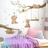 Runtoo Woodland Animal Wall Decals - Bear Stickers for Kids' Bedroom & Nursery Decor