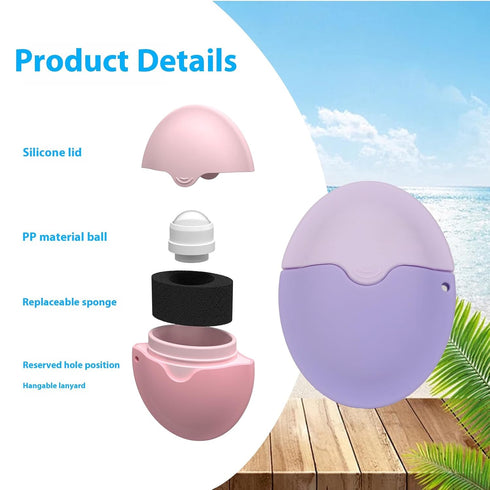 Generic Sunscreen Applicator - Portable - BPA-Free Refillable Roll on Sponge Sunscreen, Suncream & Lotion Applicator