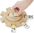8 Set Plusvivo Mexican Train Hub Up to Players, Premium Pine Wooden Hub Centerpiece for Mexican Train Dominoes